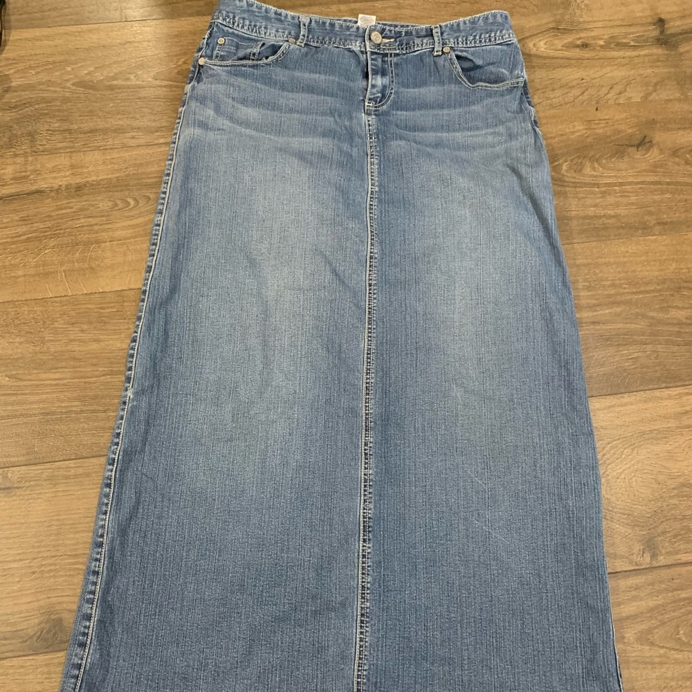 Maurices Long Denim Skirt